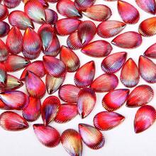 YONGNING 50pcs 8mm*13mm High Quality Teardrop Resin Rhinestones Flat Back No Heat Required Nail Art DIY Enthusiasts Decoration Handicrafts Personalized Wedding Apparel - 8mm*13mm - View 3