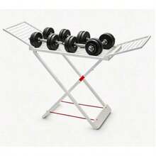 Large Wing-Shaped Clothes Drying Rack For Balconies And Courtyards, Foldable And Storage, Suitable For Indoor And Outdoor Use, Floor-Standing. - A - View 7