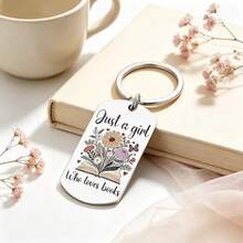 Exclusive Gift For Book Lovers, A Book-Loving Girl Keychain Gift For Bookworms, Thoughtful Birthday And Christmas Gift For Bookworms And Parents - Book Lovers' Gifts - View 2