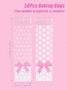 100 piezas Bolsas transparentes para dulces con lazo rosa y lunares, Bolsas para dulces de fiesta de cumpleaños con lazo rosa, Suministros para fiesta con lazo rosa, Bolsas para recuerdos de fiesta con lazo rosa, Bolsas con lazo rosa, Bolsas para algodón de azúcar decoradas con lazo rosa, Bolsas para postres de baby shower, Bolsas para empaquetar espino dulce del mercado, Bolsas transparentes para empaquetar alimentos de fiesta de primer cumpleaños, Bolsas para hornear galletas decoradas con lazo rosa, Suministros para fiesta rosa, Rellenos para bolsas de fiesta, Regalos con lazo rosa, Recuerdos de fiesta - Lazo de lunares - Ver 14