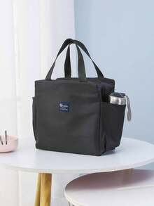 Large Capacity With Zipper 2 Side Pockets Waterproof Cooler Thermal Insulated Portable Lunch Bags For Food Lunch Dinner Picnic Party Date Camping Work Travel School Home Hotel Student Adults Back To School Gift - Multicolor - View 5