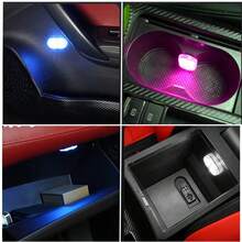 Touch Control Portable Car Dome Light, High-Bright Multi-Function LED, USB Rechargeable, No Drilling Easy Install, Upgrade Car Interior, Perfect For Decoration & Gift - 多色 - 查看 11