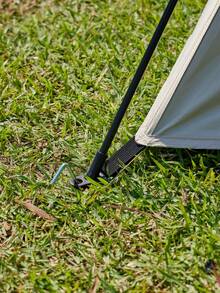 CAMEL CROWN Outdoor Tent, Folding Portable Tent Outdoor Camping Camping Overnight Rainproof Shade Sunscreen Dew Tent - Oatmeal - View 2