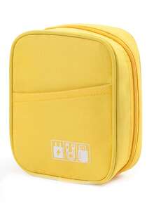 1pc Portable Travel Digital Storage Bag, Electronic Accessories Organizer Pouch, Suitable For Data Cables, Chargers, Power Banks, Earphones, Business Office, School, University, Travel Desk Accessories,Back To School - Multicolor - View 15