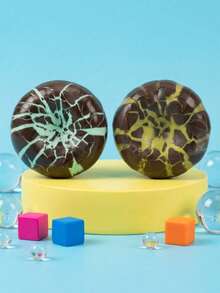 Mint Chocolate Crisp Ball Squeeze Toy, Super Soft Shell Filled Sensory Toy, Cracking Sound Stress Relief Toy, Anxiety Relief Hand Therapy Relaxation Toy, Suitable For Teens And Adults Office Desk Daily Leisure Stress Relief Toy, Due To Lighting, Monitor And Other Reasons, There May Be Slight Color Difference Between The Actual Product And The Image - Multicolor - View 2