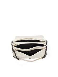 Fashionable Versatile Minimalist Chain Underarm Bag - White - View 6