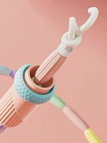 Tangle-Free Beaded Jump Rope With Anti-Slip Handle And Pain-Free Beads Aesthetic Soft Beaded Skipping Rope For Beginners Wear-Resistant Segmented Jumping Rope Perfect For Weight Loss Gymnastics Exercise Equipment Home Gym Essential Accessories - Multicolor - View 5