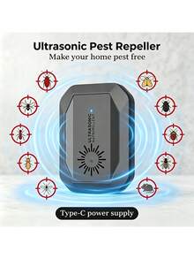 Pengusir Hama Ultrasonik Baru 2026, Bertenaga USB, Pengoperasian Meja yang Tenang. Pengusir Hama Luar Ruangan / Pengusir Nyamuk Rumah - A - View 12