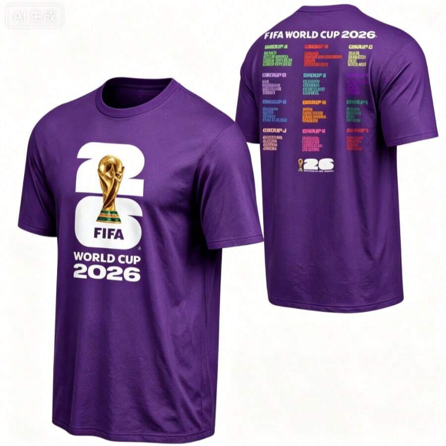 FIFA World Cup 2026 ™ World Cup Bracket Tee - Unisex - 紫色 - 查看 1