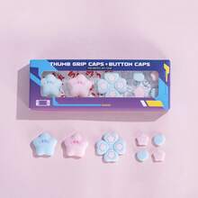 Switch Joystick Cap Cross Button Sticker, "Cute Star & Heart" Silicone Joystick Cover, Suitable For OLED Display - View 13