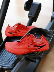 Zapatos de agua universales para senderismo en arroyos, vadeo, yoga, fitness, pesca, surf, natación, playa, buceo en arena, senderismo, zapatos casuales, de secado rápido, cómodos, transpirables, ligeros, de moda, para hombres y mujeres - Rojo - Ver 4