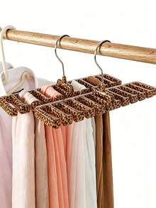 Multifunctional Plastic Belt Hanger, Space-Saving Closet Organizer For Belts, Ties & Scarves, Sturdy Durable Plastic, Black & White Color Options, Modern Closet Storage Accessory - Multicolor - View 1