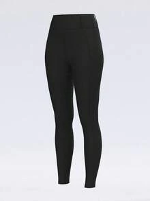 ROYALS MATTINI Pantalones de equitación para mujer con agarre de silicona y bolsillos, pantalones ajustados para montar a caballo, pantalones deportivos de secado rápido, color negro, primavera - Negro - Ver 7