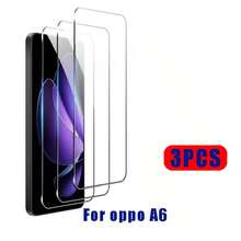 3 قطع واقي شاشة زجاج مقسى عالي الدقة منحني 3D فيلم عدسة شفاف متوافق مع OPPO Reno 16/16 Pro/16 F/Reno 15 5G/15 Pro/15 Pro Max/15 F/ Find X8/X8 Pro/A6/A6 Pro لهواتف سلسلة Reno - شفاف - مشاهدة 16