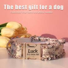 Personalized Pet Collar - Polyester Fiber Customizable Name & Phone Number Etc. - Pet Collar, Suitable For Small, Medium And Large Dogs, Best Gift For Dogs, Daily, Holiday, Best Gift For Friends And Family - Multicolor - View 9