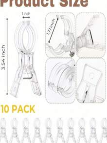 Multifunctional Balloon Arch Fixing Clips, Suitable For Background Installation, Sturdy And Durable Craft Clips, Suitable For Birthday Party Decoration, Woodworking Projects And Photography Studio, Essential Tool Set For Enthusiasts - Multicolor - View 11
