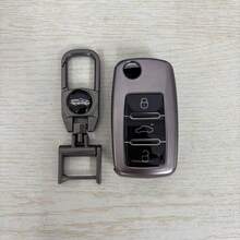 Soft TPU Car Key Cover With Key Protector Shell, Suitable For Polo Tiguan Passat B5 B6 B7 Golf MK6 Jetta Lavida, Octavia Seat - a - View 7