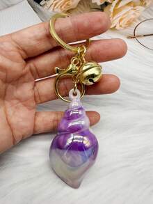 1pc Cartoon Cute Acrylic Seashell Keychain - Seashell Keychain - View 5