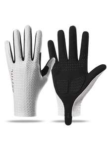 1 Pair Full Finger Cooling Anti-Slip New Outdoor Cycling Gloves - Multicolor - View 16