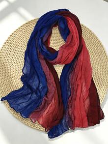 1pc Women's Long Lightweight Ombre Scarf, Fashionable Casual Suitable For Daily Matching, Commuting, Beach, Vacation Or Sun Protection - Multicolor - View 26