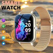 Reloj inteligente 2026 nuevo de 1.83 pulgadas con pantalla táctil HD completa, unisex, compatible con llamadas/respuestas telefónicas, podómetro, contador de calorías, múltiples modos deportivos, notificación de mensajes y recordatorio de llamadas, reloj inteligente multifunción, reloj inteligente deportivo, compatible con sistemas Android/iOS - Multicolor - Ver 12