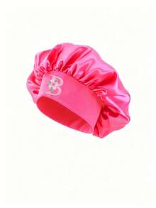 1PC Baby Bonnet Silk Satin Bonnet For Kids Sleeping Cap Curly Natural Hair Silk Bonnets For Girls Boys Infant - Hot Pink - View 5