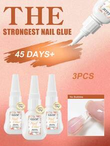 GLOZ 15ML 1pc/2pcs/3pcs/4pcs/5pcs/6pcs Nail Glue, Super Strong Fast Drying Long Lasting, Easy To Apply, Suitable For Acrylic Nails And Nail Tips, Quick Nail Repair, Nail Care And Strengthening, No UV Light Required - 15ml - View 9