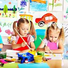1/6/12pcs Children's Waterproof Artist Aprons, Non-Woven Fabric Painting & Cooking Smocks, Stain-Resistant Reversible Bibs, Suitable For Classroom And Home Art Crafts Projects, Kitchen, Parties And Craft Activities, With Children's Handmade Style - Multicolor - View 11