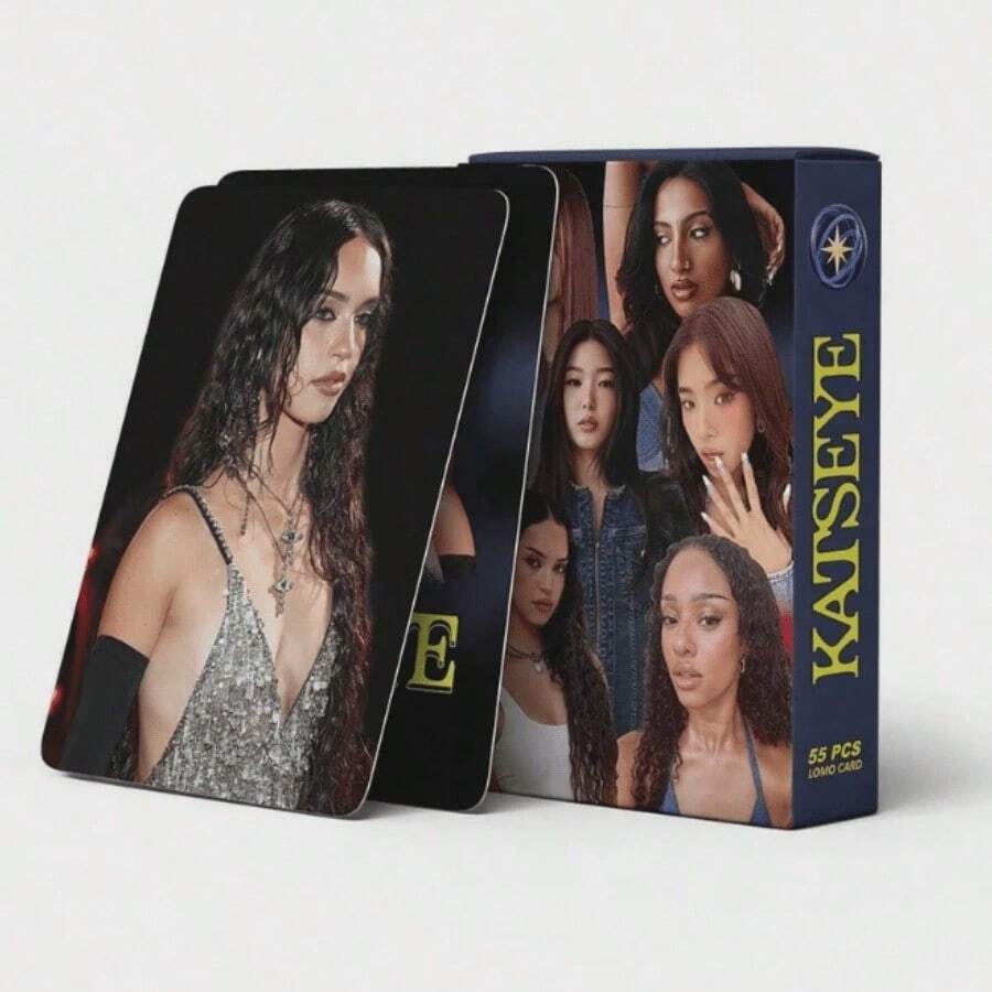 Set de 55 tarjetas fotográficas coleccionables impresas en HD, mercancía para fans de grupos de chicas para colección - Multicolor - Ver 1