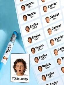 Personalized Name Stickers For Kids, Waterproof School Labels, Custom Transparent Name Stickers, Suitable For Daycare, Backpacks And Lunch Boxes, 1/60/120/180/240pcs - Multicolor - View 4