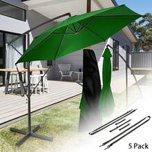 1Set Umbrella Wind Stabilizer Strap Patio Umbrella Wind Protection For Large Cantilever Umbrellas Weatherproof Adjustable Fixed Band - A - View 3