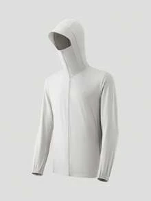 Jaket Pelindung Matahari Beneunder Pria Cool-Touch (Regular Fit) AL936 - Grey - View 8