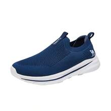 CAMEL CROWN Men's Outdoor Non-Slip Casual Spring Breathable Mesh Slip-On Walking Shoes - Dark Blue - View 8