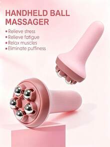 手動手持滾輪按摩器，日常健身與身體按摩工具，適用於大腿、臀部、腿部、背部及全身 - 彩色 - 查看 8