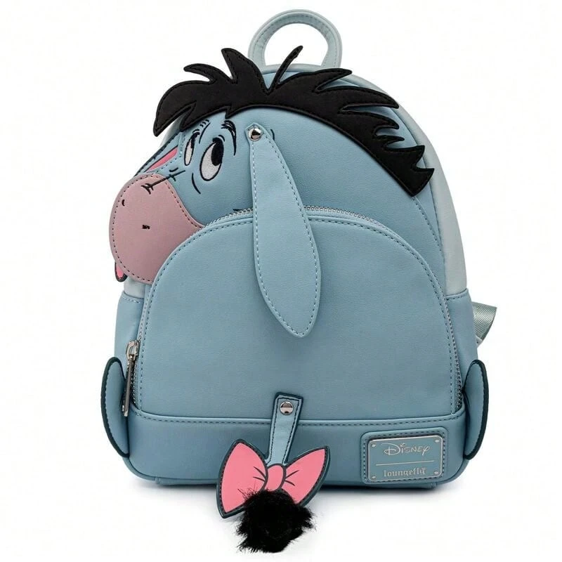 Safta Disney Winnie The Pooh Eeyore School Backpack, 3D Design With Ears And Bow, 20x25x9 Cm, Zippered Compartment, Top Handle And Padded Shoulder Straps - Option 1 - View 1