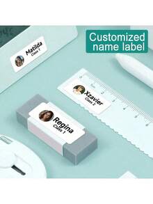 Personalized Name Stickers For Kids, Waterproof School Labels, Custom Transparent Name Stickers, Suitable For Daycare, Backpacks And Lunch Boxes, 1/60/120/180/240pcs - Multicolor - View 3