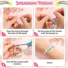 3400/1000/50pcs Polymer Clay Soft Clay Beads Jewelry Making Kit, For DIY Bracelets, Necklaces, Earrings, Phone Chains, Keychains, Craft Making - Color Mixing - View 4