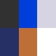 TJM-05C Black/Royal Blue/Silver/Navy/Khaki/White