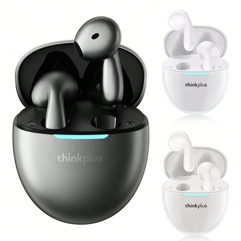 Earphone Nirkabel Lenovo LP48 TWS Original Bluetooth 5.4 Headset Setengah In-Ear Peredam Kebisingan - View 1