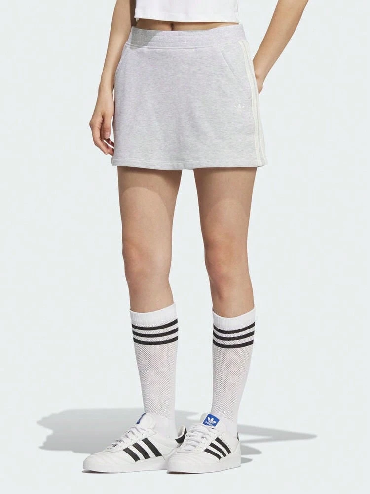 Adidas Originals Women's W SKIRT Knit Mini Skirt KG8476 - Grey - View 1