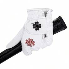 1pc Heart & Four-Leaf Clover Design Women's Golf Glove, Ultra-Thin Fiber Material, Durable, Left Hand, Premium Golf Accessory, Suitable For Golf Swing And Daily Training - Multicolor - View 7