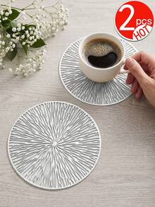 12入金色煙火圓形餐墊 15吋，PVC材質金箔工藝精美花瓶墊，金箔鏤空咖啡杯墊，可水洗、易清潔、可擦拭、防滑、耐熱，適用於房間裝飾、居家餐桌佈置、家居裝飾、節日、派對、生日、婚禮及晚餐聚會 - 彩色 - 查看 46