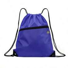 5pcs/3pcs/1pc Drawstring Backpack, Medium Size, Black, Sports Style, Suitable For Gym, Football, Basketball, Running, Travel, Swimming, Beach Use - Multicolor - View 12