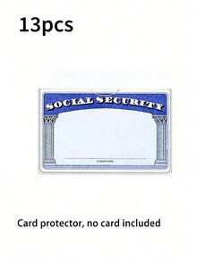 Brand New Transparent Card Holder, ID Card Protector, Bank Card Protector, Can Protect Your New Medical Insurance Card, Credit Card, Business Card And Social Security Card! (Cards Not Included) 1/2/3/4/5/6/8/10/12/20pcs - Multicolor - View 17