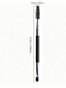 4pcs/Set 3-Head Eyebrow Grooming Comb And Mascara Brush. This Dual-Head Beauty Tool Features Three Different Brush Heads For Grooming Eyebrows, Removing Mascara Clumps, And Shaping And Refining Eyebrow Shape. - Multicolor - View 14