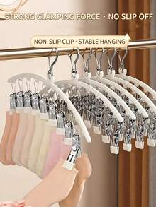 Stainless Steel Socks & Underwear Drying Rack, 10 Clips, Outdoor Wind-Resistant Design, Soft Rubber Clip Heads To Prevent Clothing Scratches, Suitable For Bedroom Storage And Balcony Drying - Multicolor - View 6