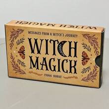 1 Pack Witch Magic Oracle Cards, 40 Charming Mini Cards (4.06x2.36 Inches), Double-Sided Guidance And Motivation Cards, Suitable For Spiritual Growth And Personal Development, Witchcraft, Mysterious Card Design, Suitable For Halloween, Oracle Cards - Multicolor - View 7