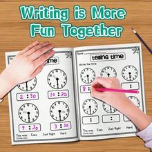 Children's Time Cognition Learning Workbook - Early Education Book, Teaching Time Reading And Clock Recognition | Fun Writing And Matching Activities, Developing Observation And Thinking Skills For Preschool And Kindergarten Children - Early Learning and Education Handbook - View 6