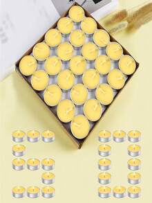 50-Pack Unscented Tea Light Candles | 4-Hour Burn Time, White, Smokeless & Dripless, Small Candles | Long-Lasting For Home, Weddings, Events, Emergencies | Bulk Pack Small Candles - Multi-colored Candles - View 15