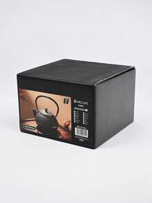 A Japanese-Style Cast Iron Teapot, Suitable For Brewing Tea Over A Fireplace, Perfect For Home Use As A Tea Set. It Features An Open Flame And A Handle, And Comes In Various Textured Designs. Sizes Range From 780-1200ml. - Gold-dot Hammered Iron Kettle (780ml) - View 5